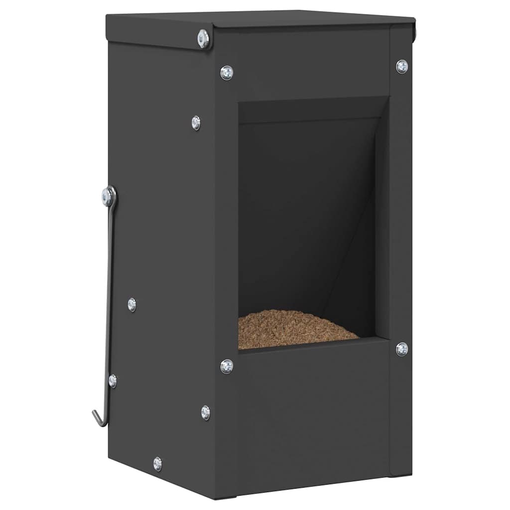 Kaninchenfütterer Schwarz 12,5 x 12,5 x 25 cm 1,5 kg