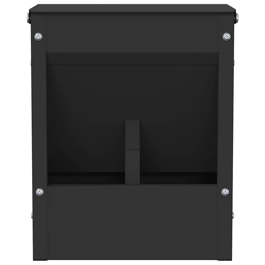 Kaninchenfütterer Schwarz 20 x 12,5 x 25 cm 3 kg