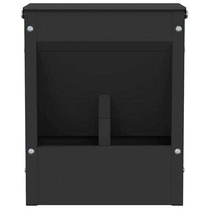 Kaninchenfütterer Schwarz 20 x 12,5 x 25 cm 3 kg