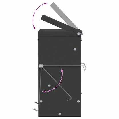 Kaninchenfütterer Schwarz 20 x 12,5 x 25 cm 3 kg