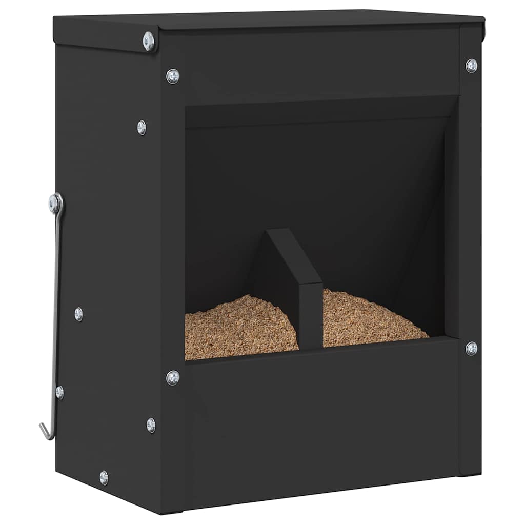 Kaninchenfütterer Schwarz 20 x 12,5 x 25 cm 3 kg