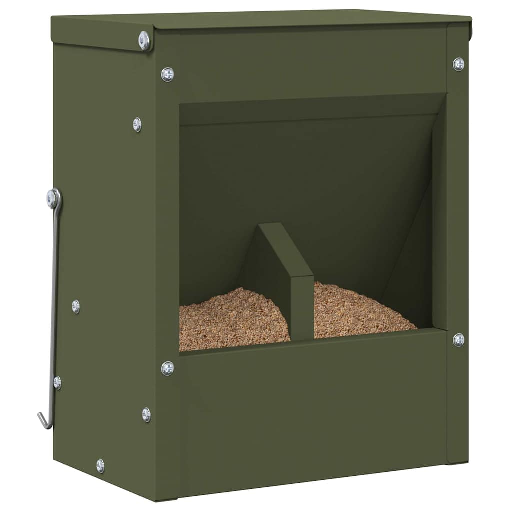 Kaninchenfütterer Olivgrün 20 x 12,5 x 25 cm 3 kg