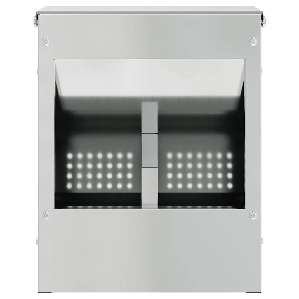 Kaninchenfütterer Silber 20 x 12,5 x 25 cm 3 kg