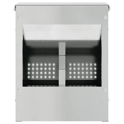 Kaninchenfütterer Silber 20 x 12,5 x 25 cm 3 kg