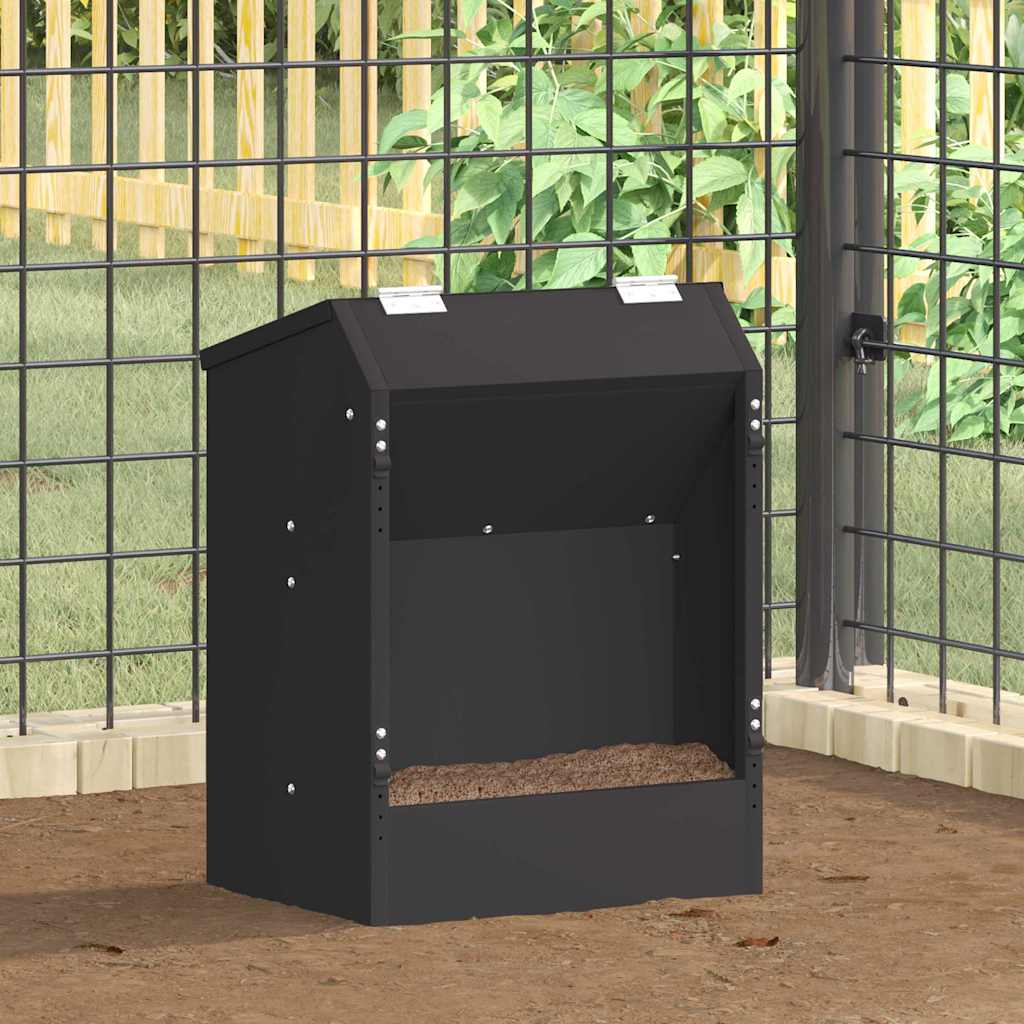 Kaninchenfütterer Schwarz 33,5 x 25,5 x 45,5 cm 3 kg