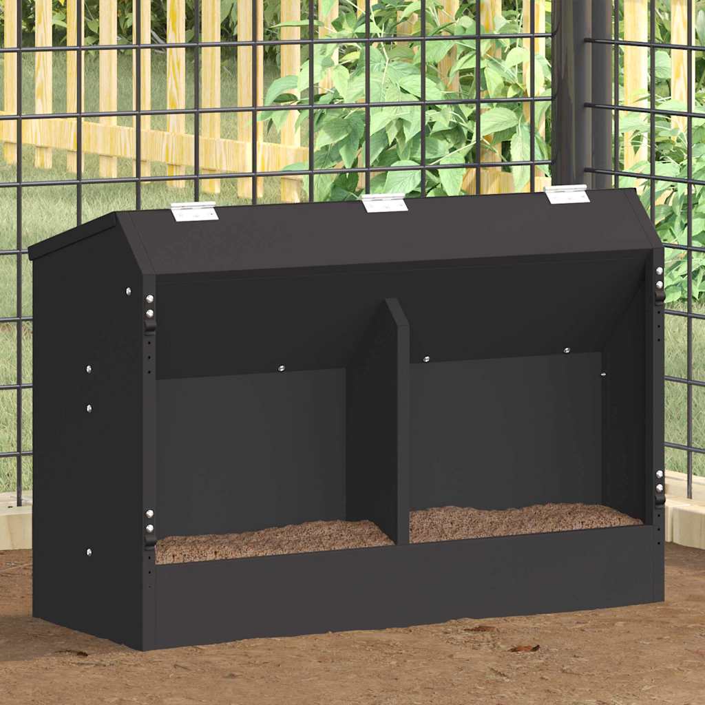 Kaninchenfütterer Schwarz 64,5 x 25,5 x 45,5 cm 6 kg
