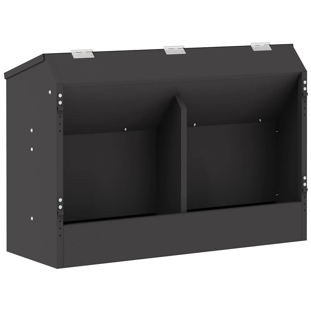 Kaninchenfütterer Schwarz 64,5 x 25,5 x 45,5 cm 6 kg