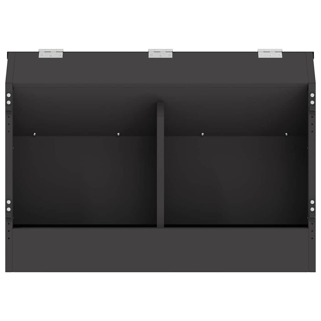 Kaninchenfütterer Schwarz 64,5 x 25,5 x 45,5 cm 6 kg