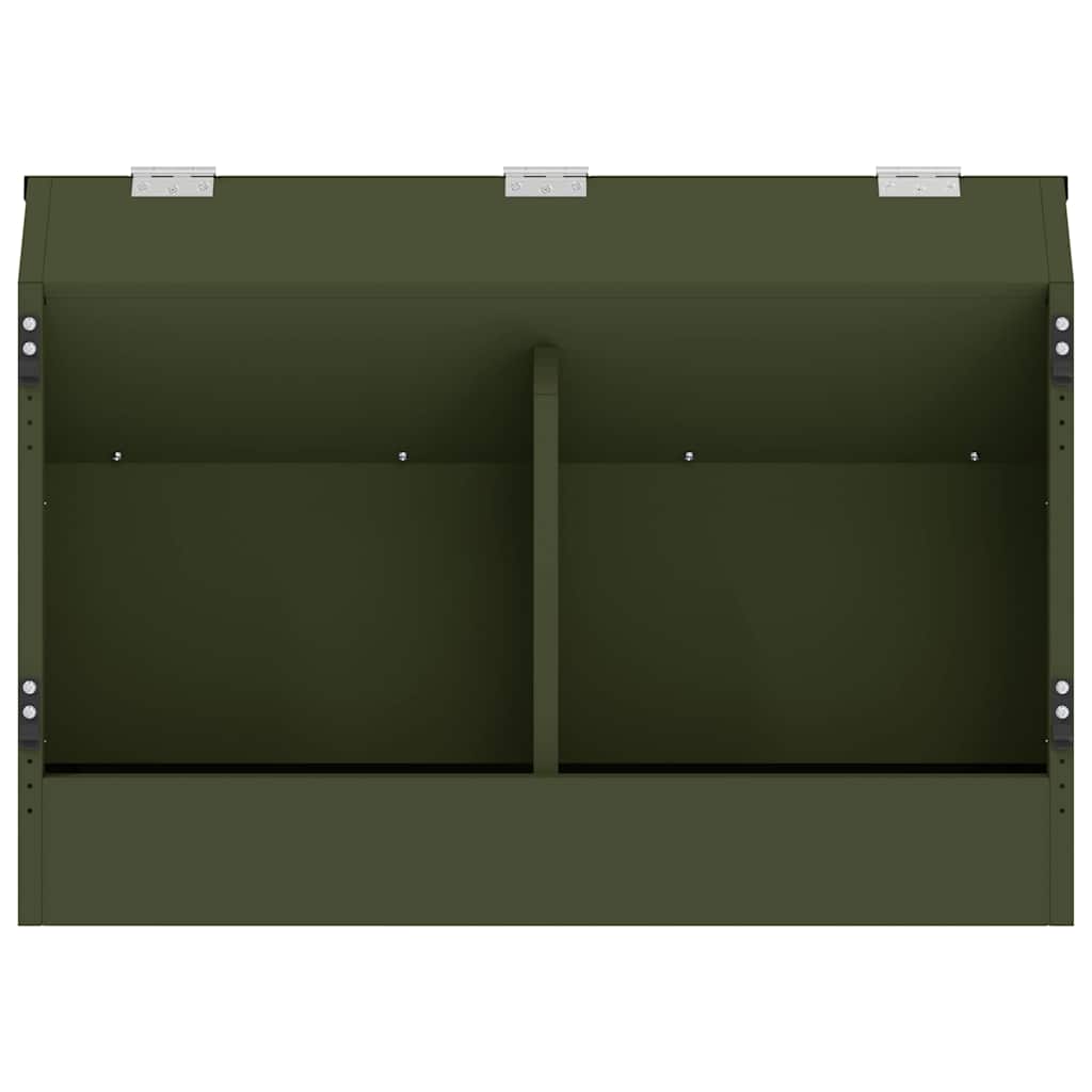Kaninchenfütterer Olivgrün 64,5 x 25,5 x 45,5 cm 6 kg