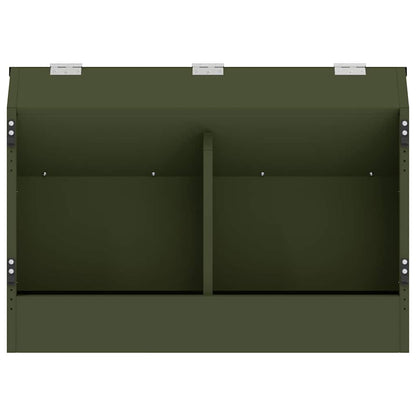 Kaninchenfütterer Olivgrün 64,5 x 25,5 x 45,5 cm 6 kg