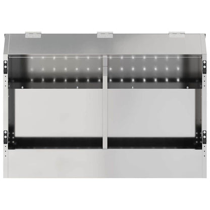 Kaninchenfütterer Silber 64,5 x 25,5 x 45,5 cm 6 kg