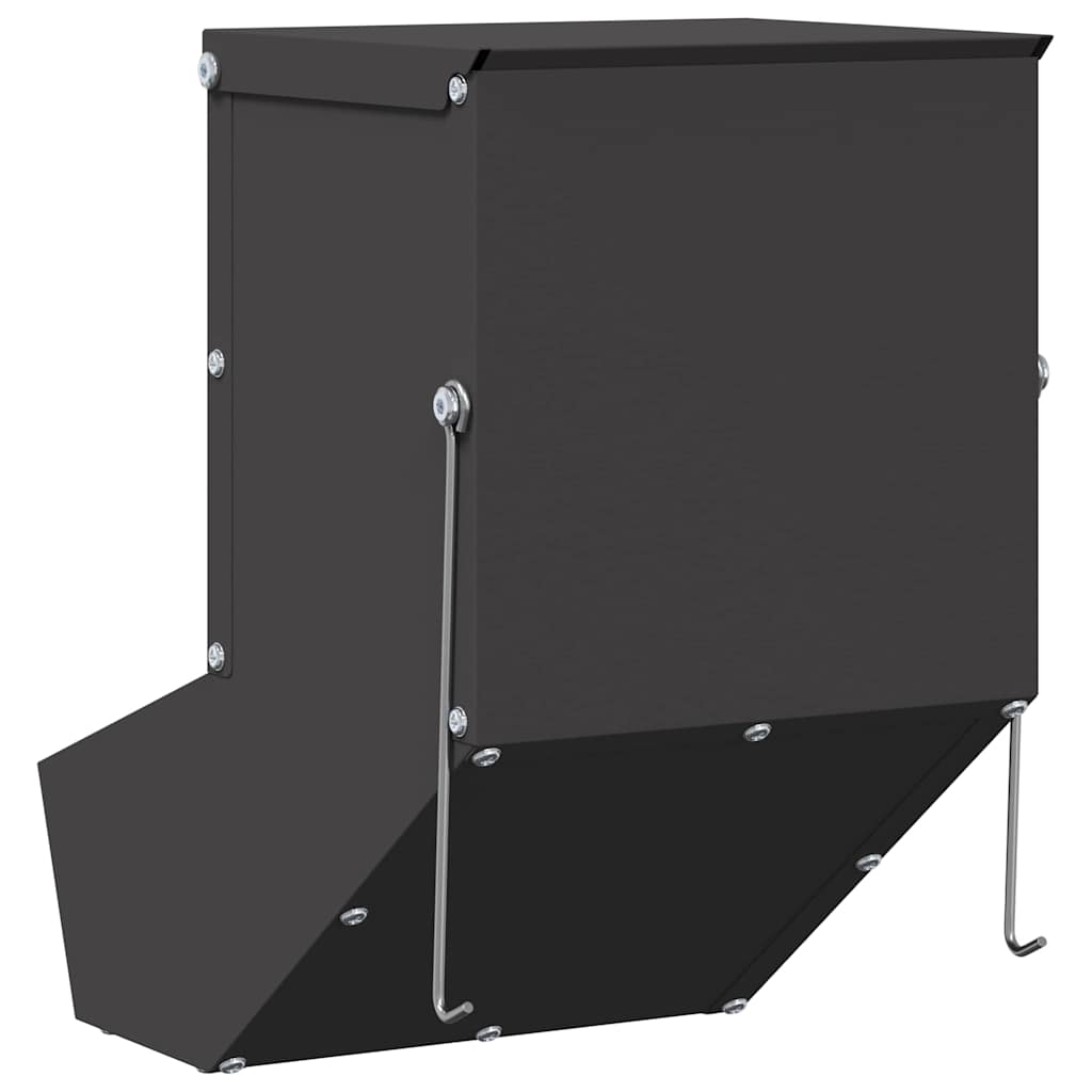 Kaninchenfütterer Schwarz 17,5 x 26 x 28,5 cm 1,5 kg