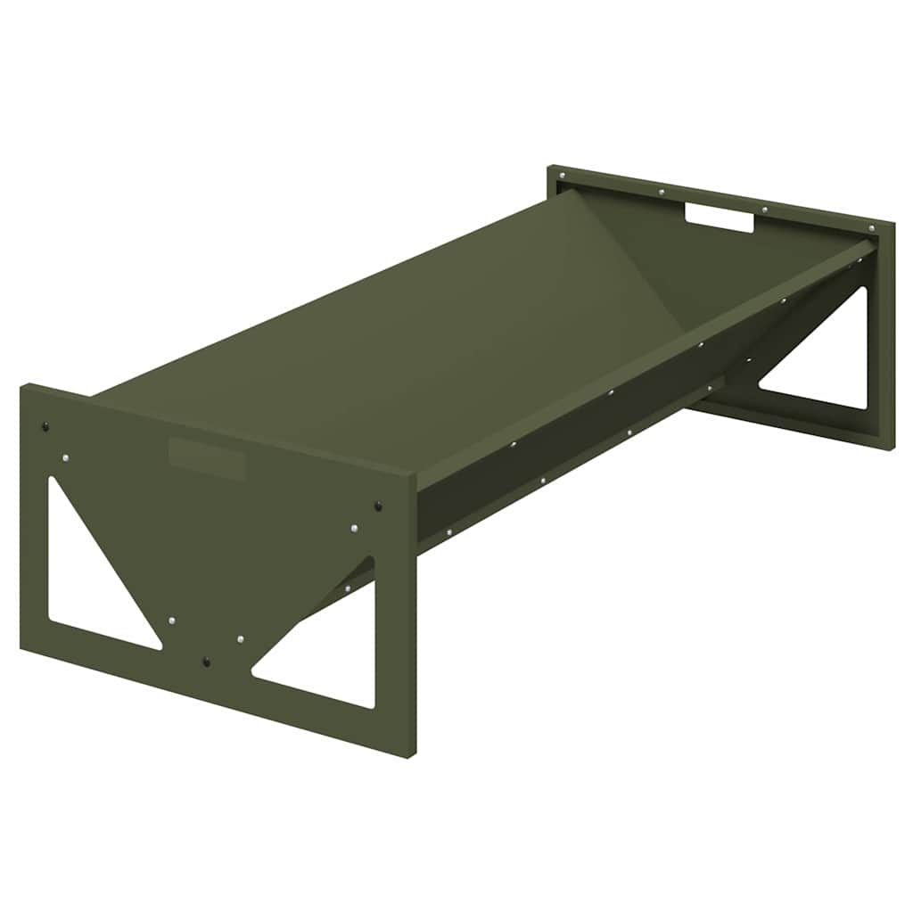 Futtertröge für Nutztiere Olivgrün 108 x 50 x 28 cm 10 kg