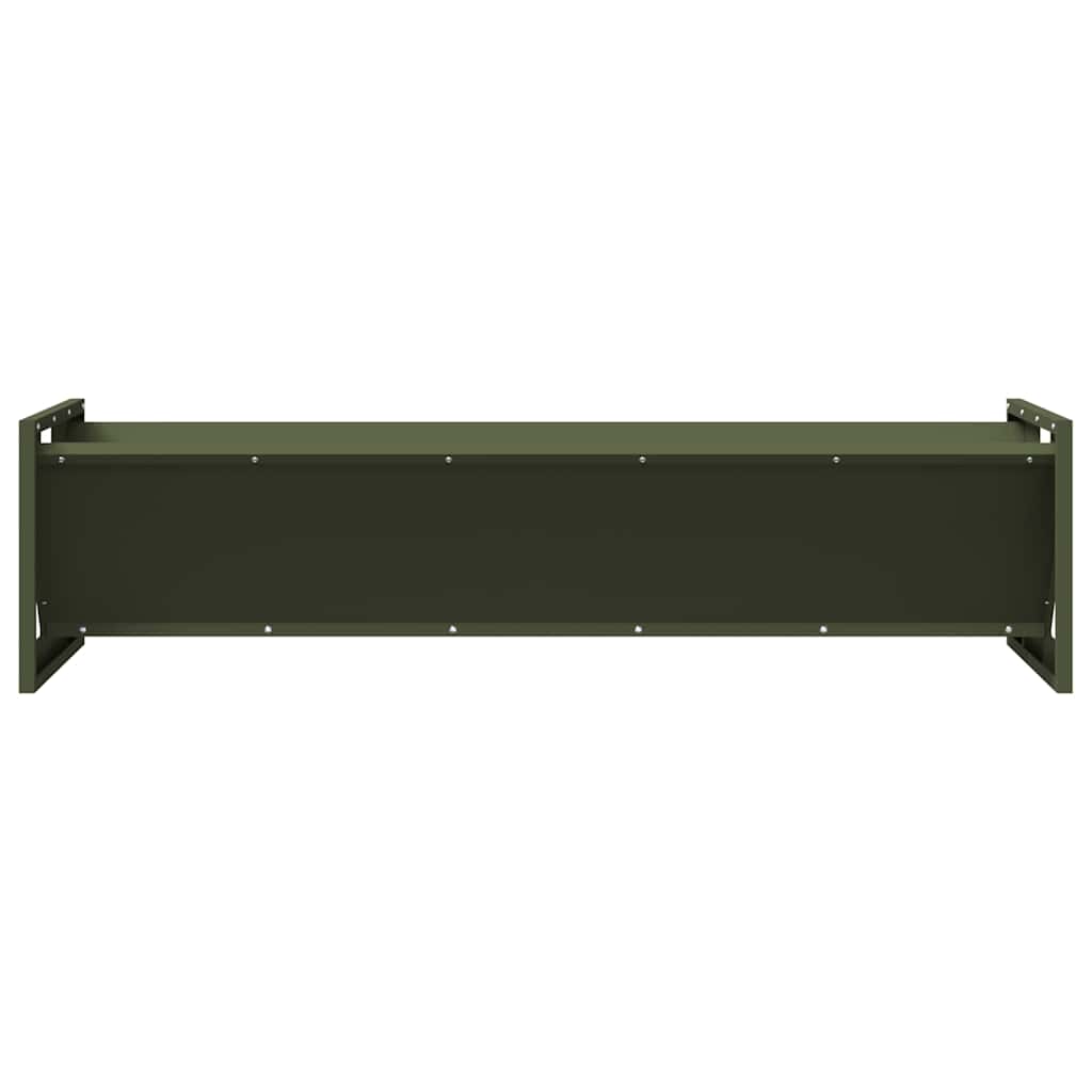 Futtertröge für Nutztiere Olivgrün 108 x 50 x 28 cm 10 kg
