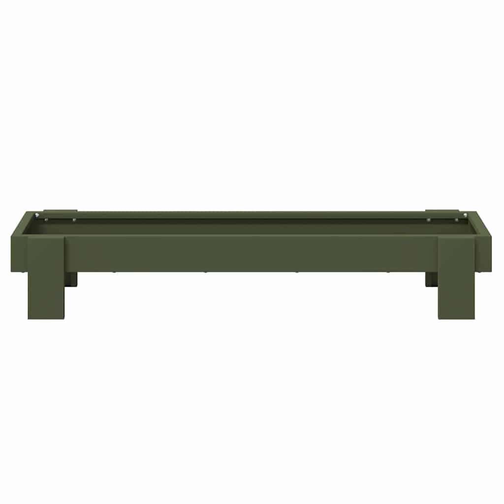 Hühnerfütterungsrinne Olive Grün 80 x 28 x 13,5 cm