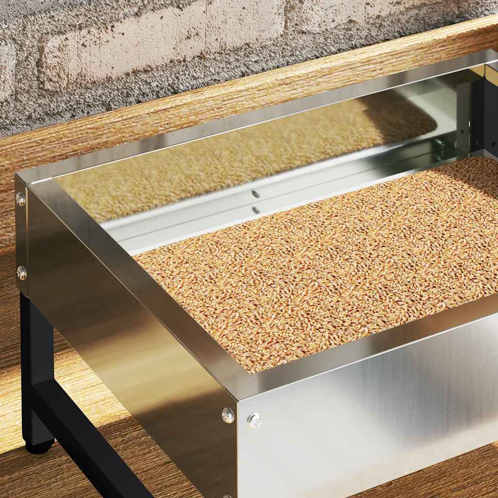 Vogel-Feeder Silber 34 x 26 x 16 cm Verzinkter Stahl