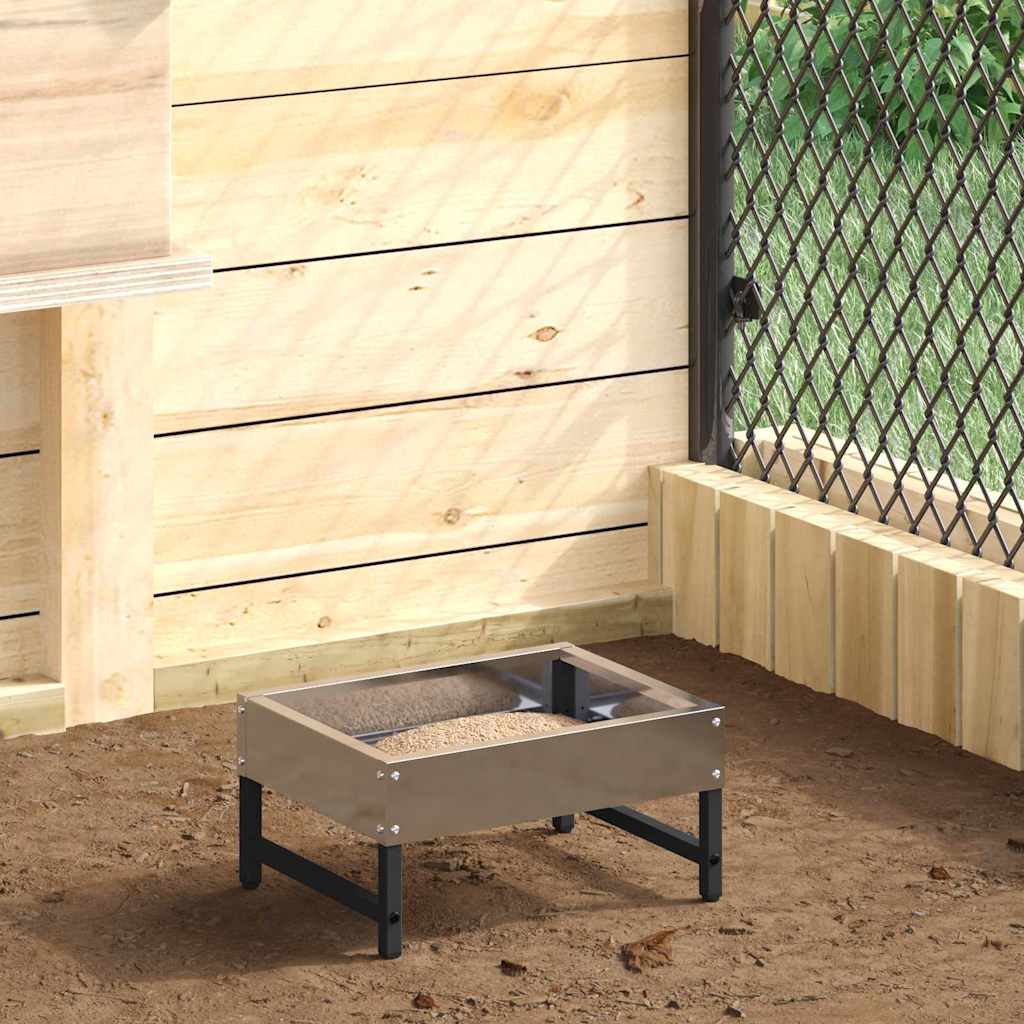 Vogel-Feeder Silber 34 x 26 x 16 cm Verzinkter Stahl