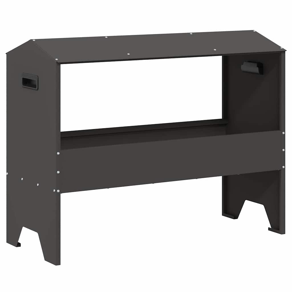 Futtertröge für Nutztiere Schwarz 79 x 35 x 62 cm 15 kg