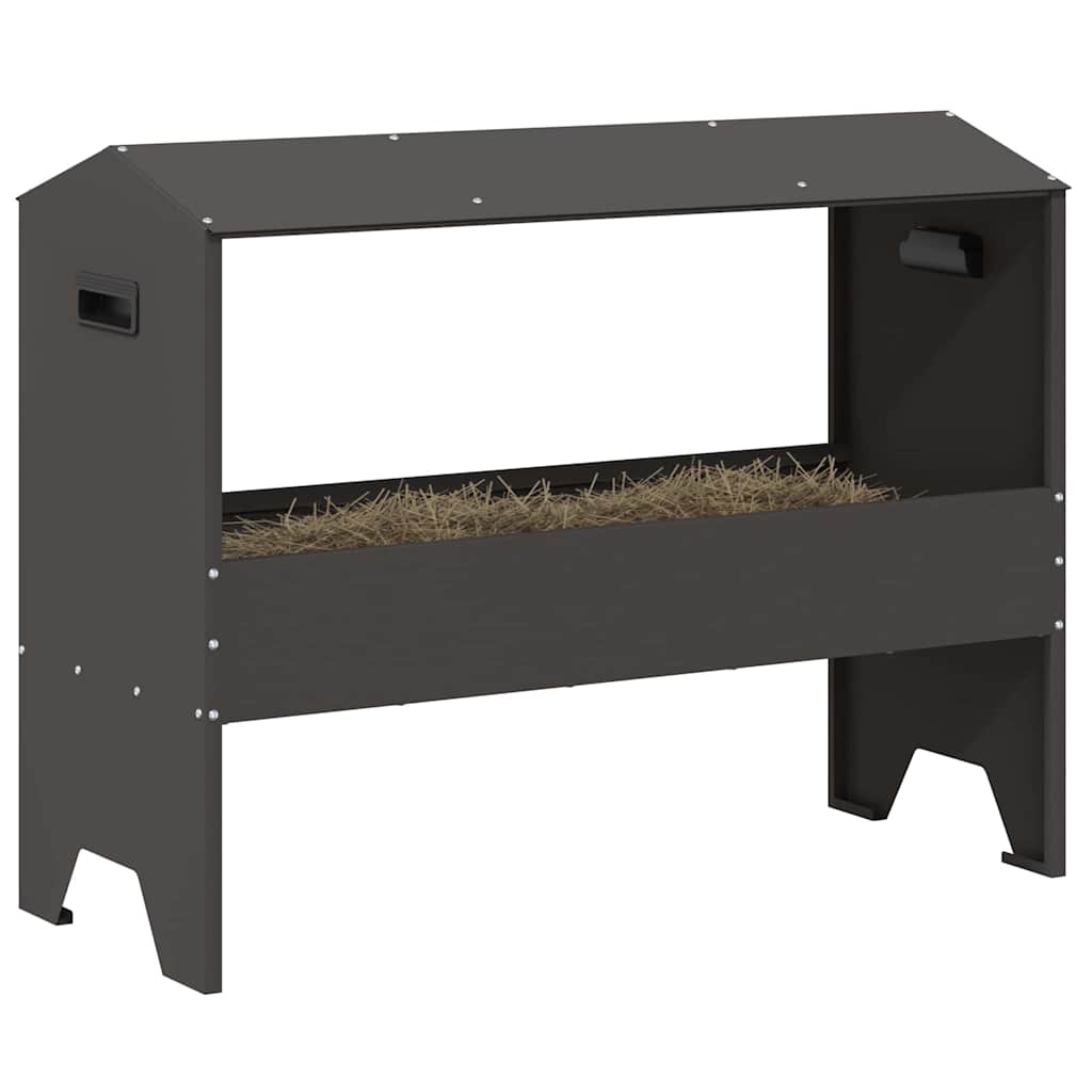 Futtertröge für Nutztiere Schwarz 79 x 35 x 62 cm 15 kg