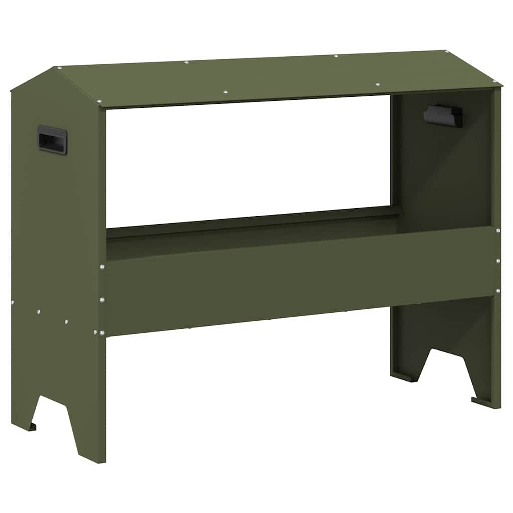 Futtertröge für Nutztiere Olivgrün 79 x 35 x 62 cm 15 kg