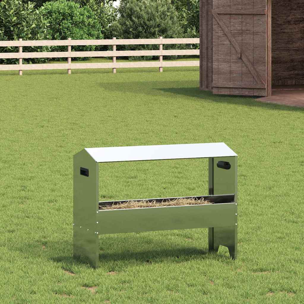 Futtertröge für Nutztiere Silber 79 x 35 x 62 cm 15 kg