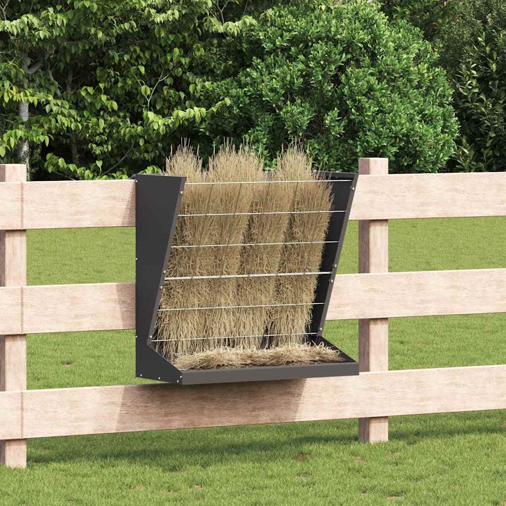 Heu Futterspender Schwarz 71 x 33 x 70 cm 5 kg