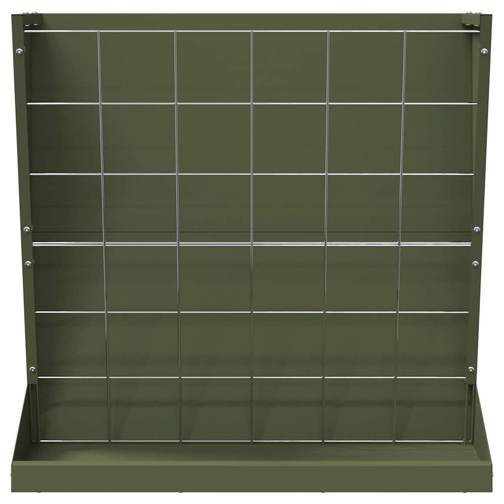 Heu Futterspender Olivgrün 71 x 33 x 70 cm 5 kg