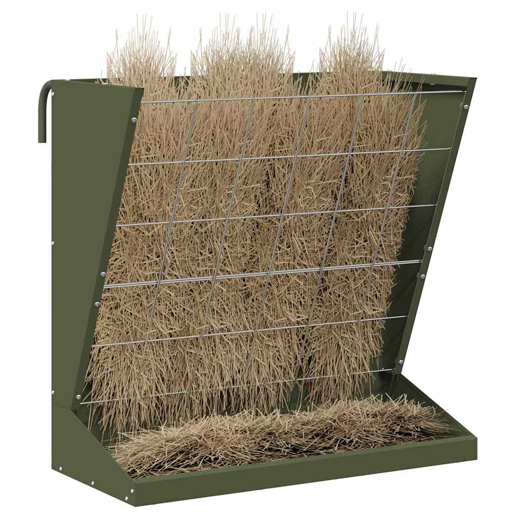 Heu Futterspender Olivgrün 71 x 33 x 70 cm 5 kg