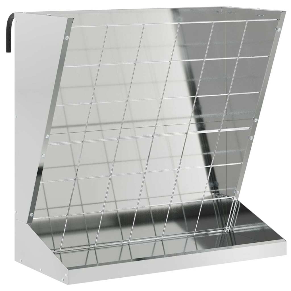 Heu Futterspender Silber 71 x 33 x 70 cm 5 kg Verzinkter Stahl