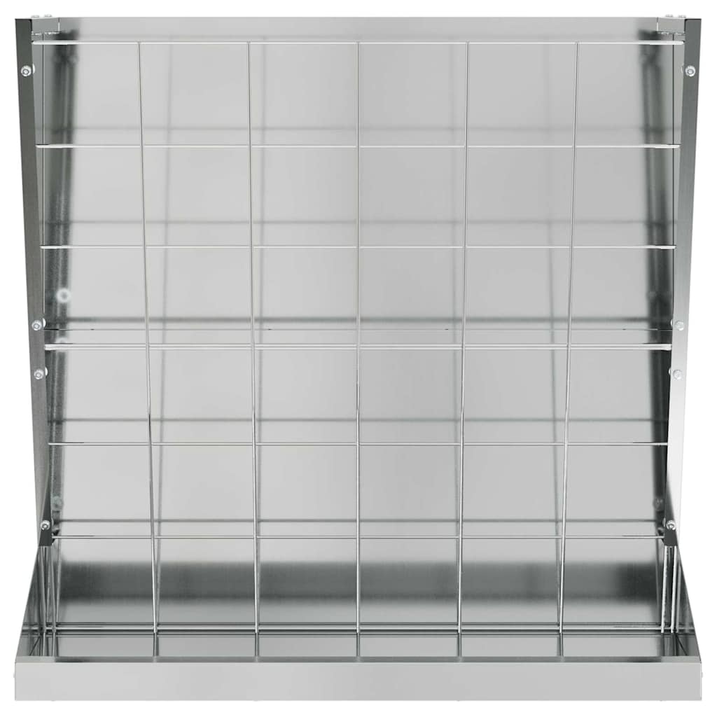 Heu Futterspender Silber 71 x 33 x 70 cm 5 kg Verzinkter Stahl