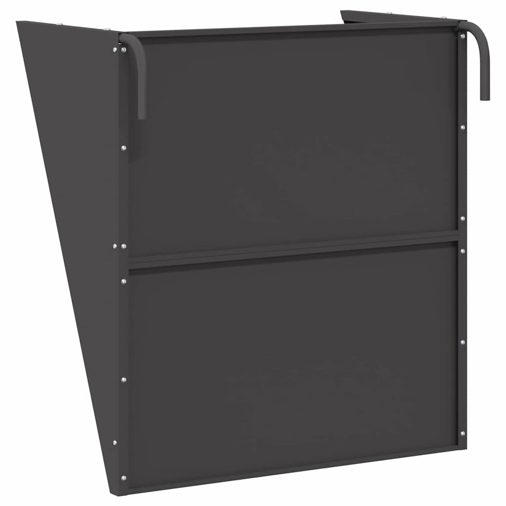 Hängender Heufutterspender Schwarz 61 x 33 x 66 cm 5 kg