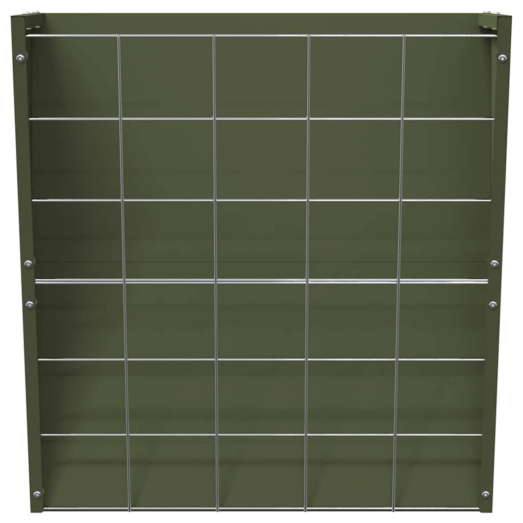 Hängender Heufutterspender Olivgrün 61 x 33 x 66 cm 5 kg