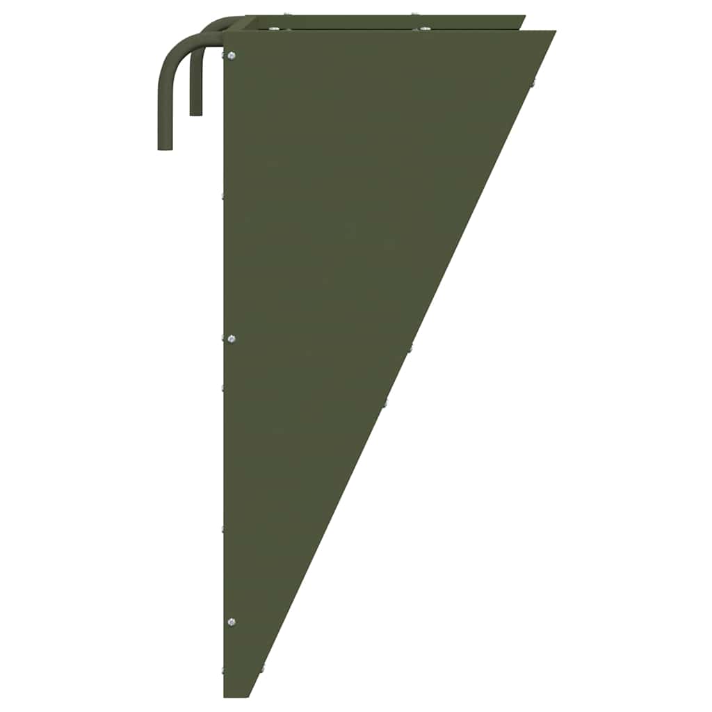 Hängender Heufutterspender Olivgrün 61 x 33 x 66 cm 5 kg