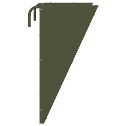 Hängender Heufutterspender Olivgrün 61 x 33 x 66 cm 5 kg