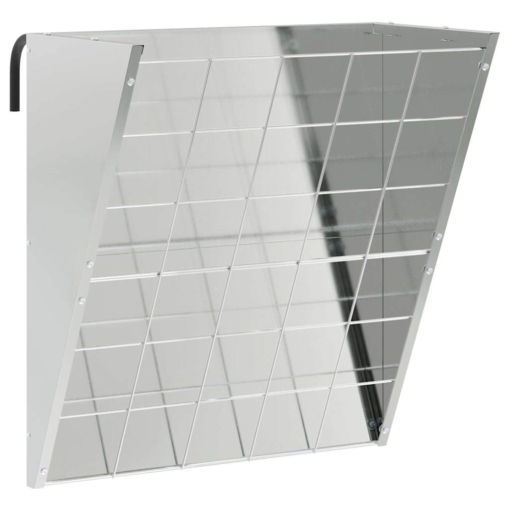 Hängender Heufutterspender Silber 61 x 33 x 66 cm 5 kg