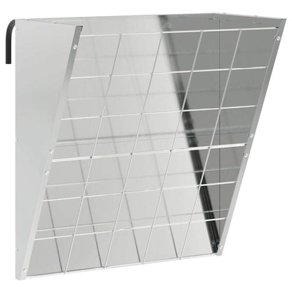 Hängender Heufutterspender Silber 61 x 33 x 66 cm 5 kg