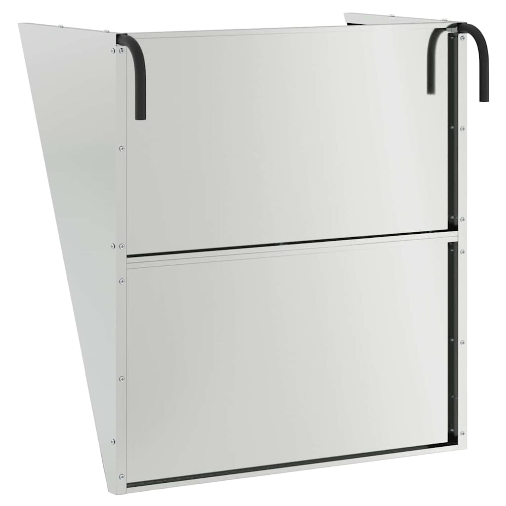 Hängender Heufutterspender Silber 61 x 33 x 66 cm 5 kg