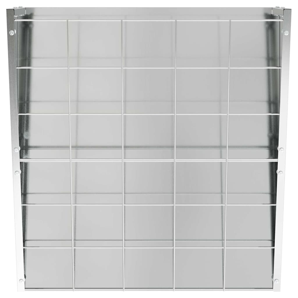 Hängender Heufutterspender Silber 61 x 33 x 66 cm 5 kg