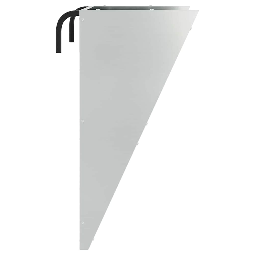 Hängender Heufutterspender Silber 61 x 33 x 66 cm 5 kg