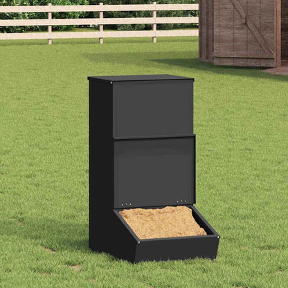 Schweinfutterspender Schwarz 55 x 38 x 76 cm 20 kg