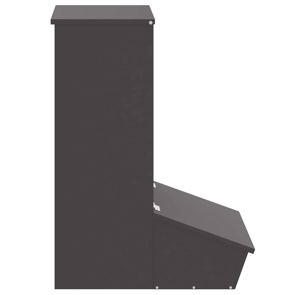 Schweinfutterspender Schwarz 55 x 38 x 76 cm 20 kg