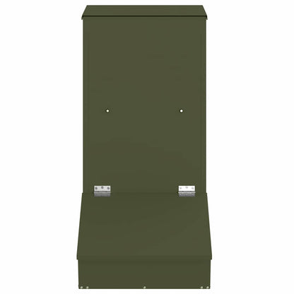 Schweinfutterspender Olivgrün 55 x 38 x 76 cm 20 kg
