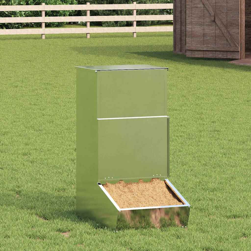 Schweinfutterspender Silber 55 x 38 x 76 cm 20 kg