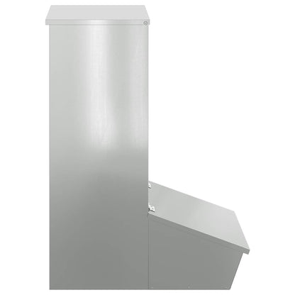 Schweinfutterspender Silber 55 x 38 x 76 cm 20 kg