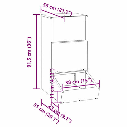 Schweinfutterspender Silber 55 x 38 x 76 cm 20 kg