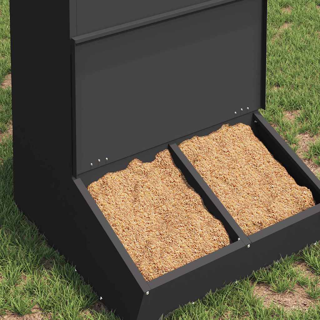 Schweinfutterspender Schwarz 55 x 51 x 91,5 cm 20 kg