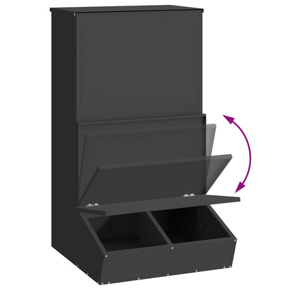 Schweinfutterspender Schwarz 55 x 51 x 91,5 cm 20 kg