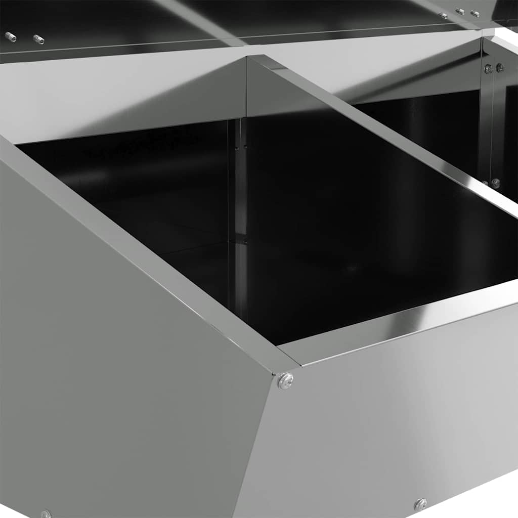Schweinfutterspender Silber 55 x 51 x 91,5 cm 20 kg