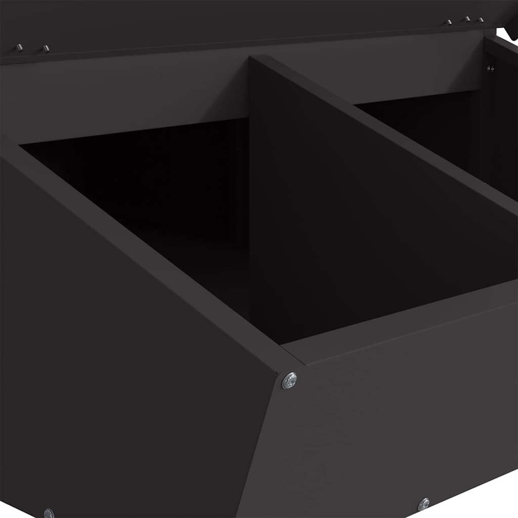 Schweinfutterspender Schwarz 82 x 51 x 91,5 cm 20 kg