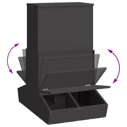 Schweinfutterspender Schwarz 82 x 51 x 91,5 cm 20 kg